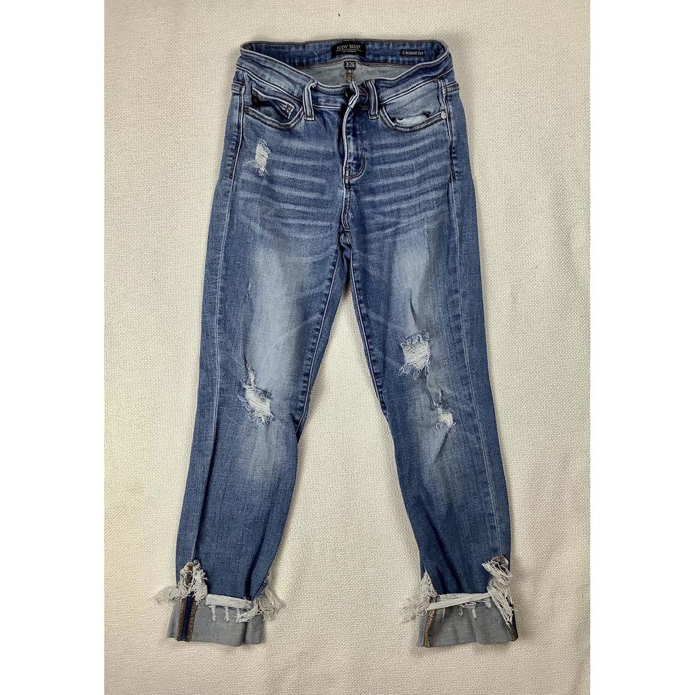 Judy Blue Straight Fit Distressed Jeans size 3/26